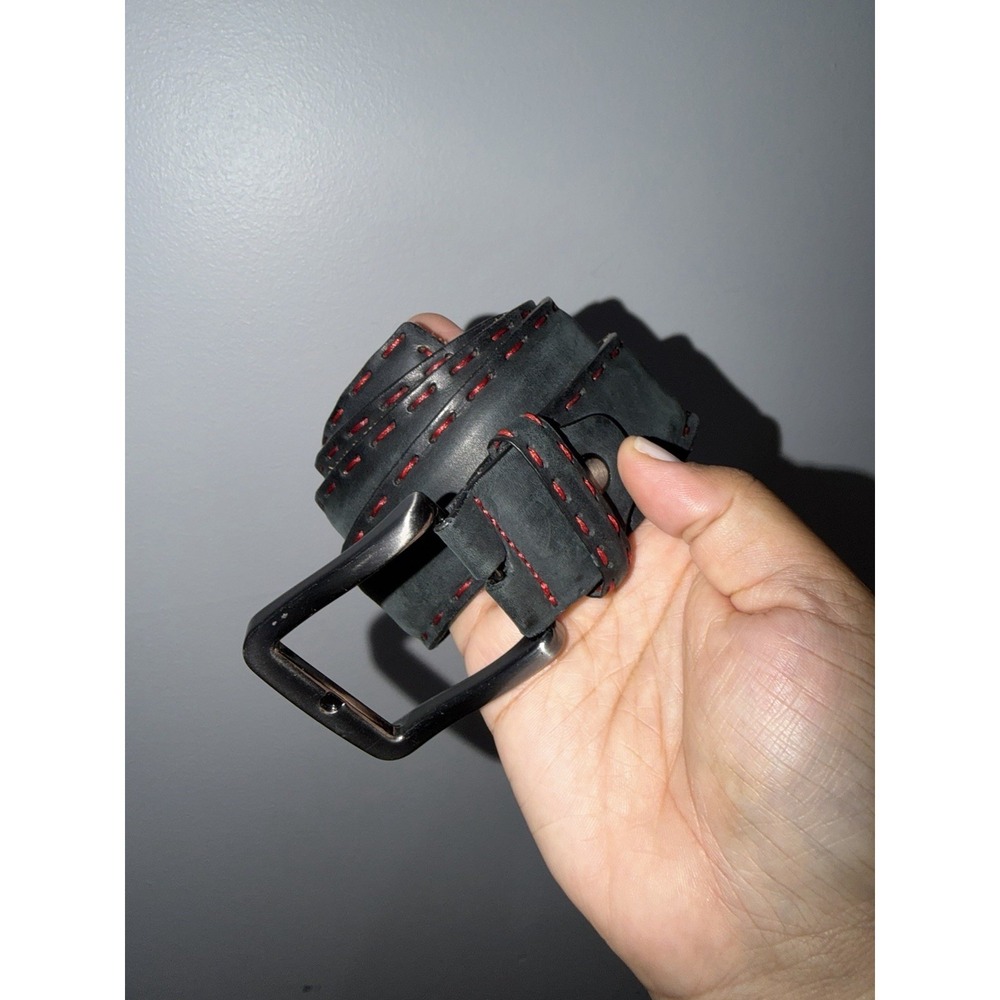 7 Downie St Mens Black‎ Belt Red See Photos Missing Prong See Photos 38 "